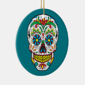 Zuckerschädel Keramik Ornament (Rechts)