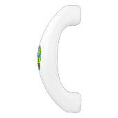 Zuckerschädel Keramik Schrankknauf (Seitenansicht)