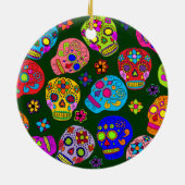 Zuckerschädel Keramikornament (Hinten)