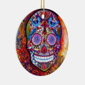 Zuckerschädel Keramikornament (Rechts)