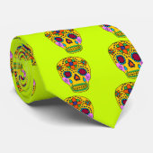 Zuckerschädel Krawatte (Gerollt)