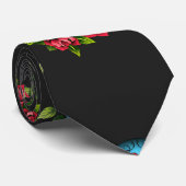 Zuckerschädel Krawatte (Gerollt)