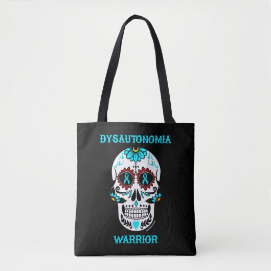 Zuckerschädel/Krieger...Dysautonomie Tasche (Vorderseite)
