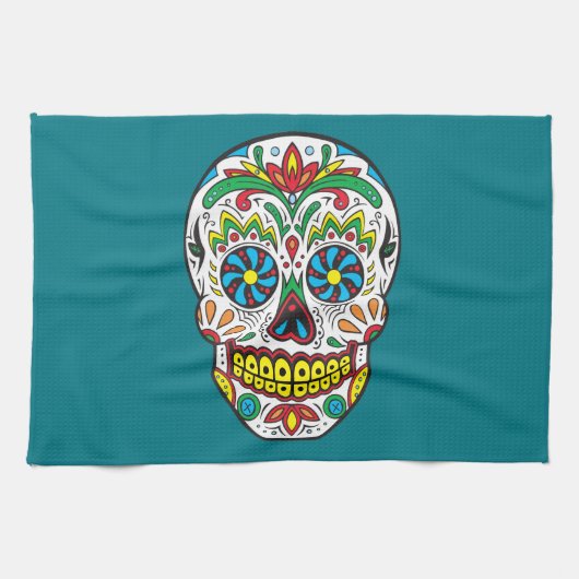 Zuckerschädel Küchentuch (Horizontal)