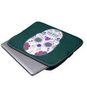 Zuckerschädel Laptopschutzhülle (Vorne Knopf)