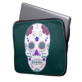 Zuckerschädel Laptopschutzhülle (Vorderseite Links)