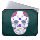 Zuckerschädel Laptopschutzhülle (Vorderseite)