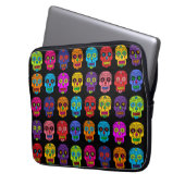 Zuckerschädel Laptopschutzhülle (Vorderseite Links)