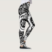 Zuckerschädel Leggings (Rechts)