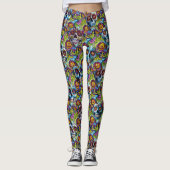 Zuckerschädel Leggings (Vorderseite)