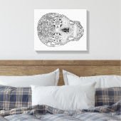 Zuckerschädel Leinwanddruck (Insitu (Schlafzimmer))