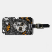 Zuckerschädel-Mädchen Gepäckanhänger (Vorderseite horizontal)