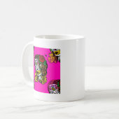 Zuckerschädel Mädchen Kaffeetasse (Vorderseite Links)