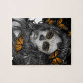 Zuckerschädel-Mädchen Puzzle (Horizontal)