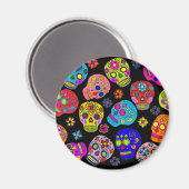 Zuckerschädel Magnet (Vorderseite/Rückseite)