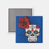 Zuckerschädel Magnet (Vorderseite/Rückseite)