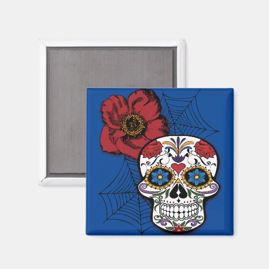 Zuckerschädel Magnet (Vorderseite/Rückseite)