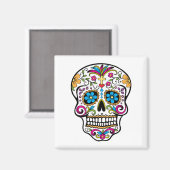 Zuckerschädel Magnet (Vorderseite/Rückseite)