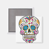 Zuckerschädel Magnet (Vorderseite/Rückseite)