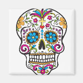 Zuckerschädel Magnet (Vorne)