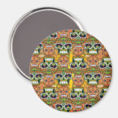Zuckerschädel Magnet (Vorderseite/Rückseite)
