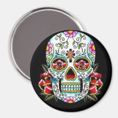 Zuckerschädel Magnet (Vorderseite/Rückseite)