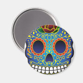 Zuckerschädel Magnet (Vorderseite/Rückseite)