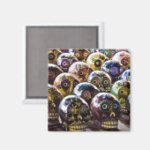 Zuckerschädel Magnet (Vorderseite/Rückseite)