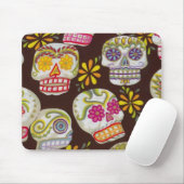 Zuckerschädel-Mausunterlage Mousepad (Mit Mouse)