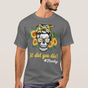 Zuckerschädel mit Bandana Sonnenblume, aber haben T-Shirt