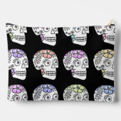 Zuckerschädel mit Blume Zubehörtasche (Rückseite)