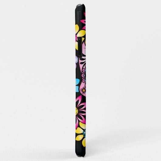 Zuckerschädel mit farbigen Blume Case-Mate iPhone Hülle (Hinten/Rechts)