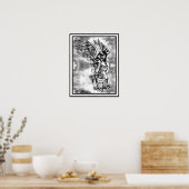 Zuckerschädel mit Flügeln Poster (Küche)