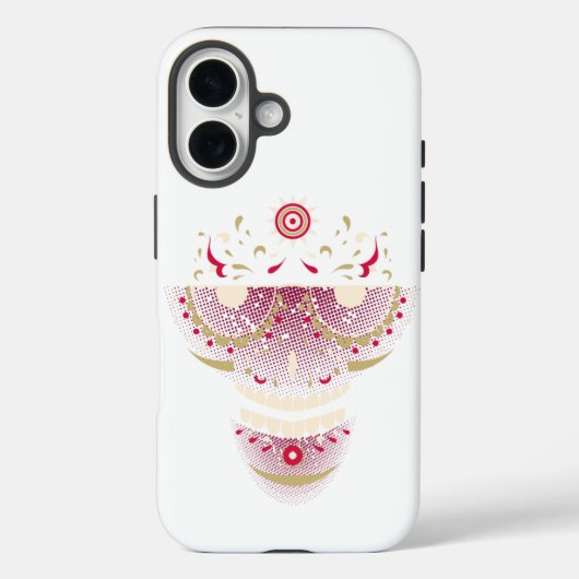 Zuckerschädel mit Retro-Brille - Día de los Muerto Case-Mate iPhone Hülle (Rückseite)