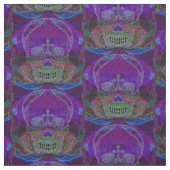 Zuckerschädel-Neon-Rosa Stoff (Muster)