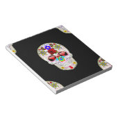 Zuckerschädel Notizblock (angewinkelt)