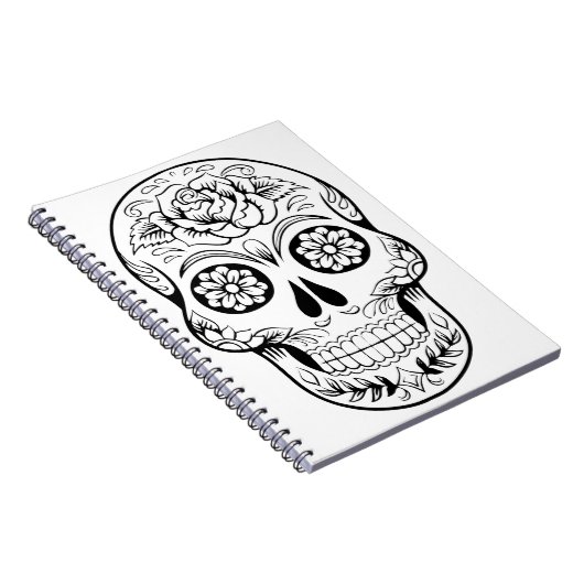 Zuckerschädel Notizblock (Rechte Seite)