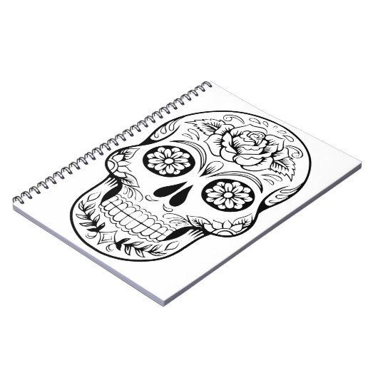 Zuckerschädel Notizblock (Linke Seite)