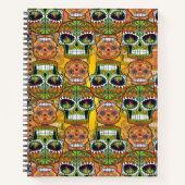 Zuckerschädel Notizblock (Vorderseite)