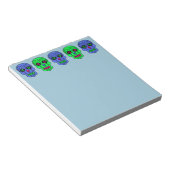 Zuckerschädel Notizblock (angewinkelt)