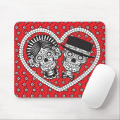Zuckerschädel-Paare Mousepad (Mit Mouse)
