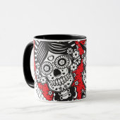 Zuckerschädel-Paare Tasse (Vorderseite Links)