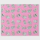 Zuckerschädel-Packpapier Geschenkpapier (Flach)