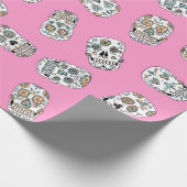 Zuckerschädel-Packpapier Geschenkpapier (Ecke)