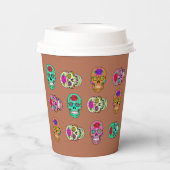 Zuckerschädel Pappbecher (Rückseite)