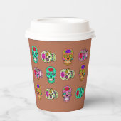 Zuckerschädel Pappbecher (Vorderseite)