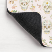 Zuckerschädel Pfirsichblüten Mousepad (Ecke)