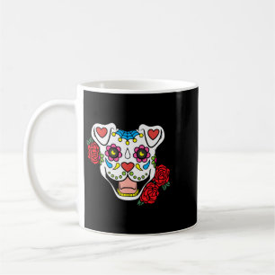 Zuckerschädel-Pitbull-Kleidung Männer Frauen Gesch Kaffeetasse