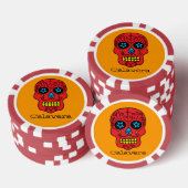 Zuckerschädel Pokerchips (Stapel)