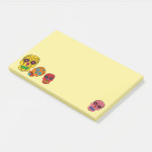 Zuckerschädel Post-it Klebezettel (angewinkelt)